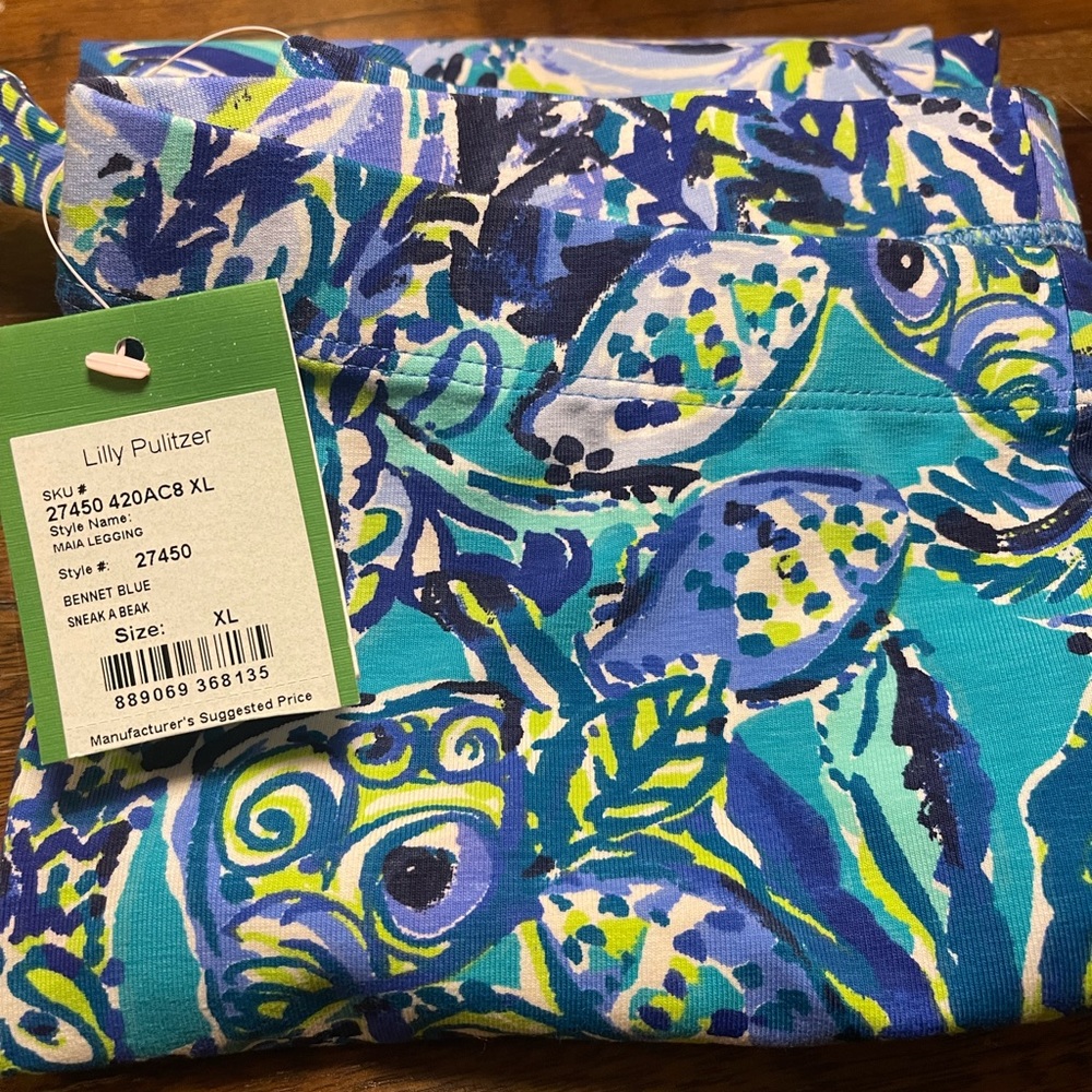Lilly Pulitzer girls Xl Maia Legging Sneak a Beak NWT